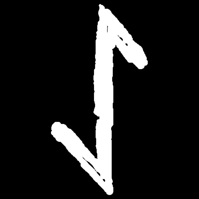 Elder Futhark Rune Eihwaz - Letters AE - Y - EI