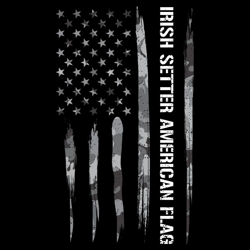 Irish Setter American Flag