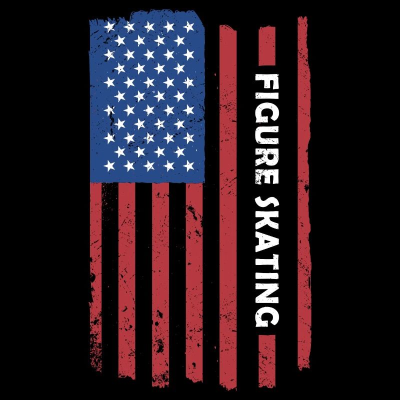Sport Us Flag Figure Skating