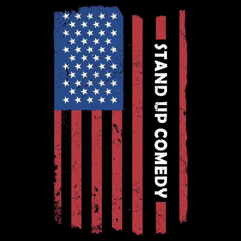 Comedian Us Flag Stand Up Comedy