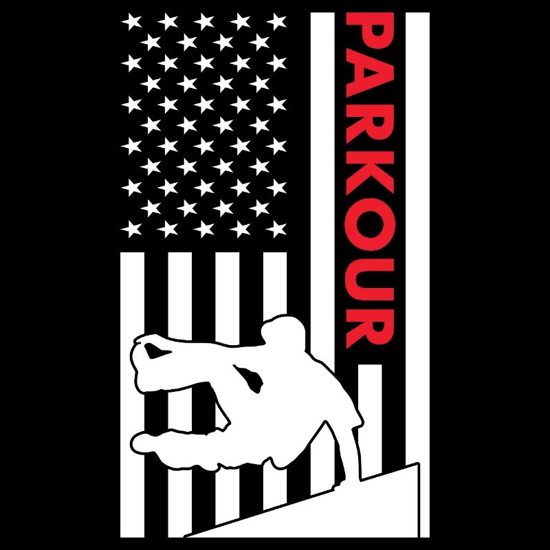Traceur Us Flag Parkour