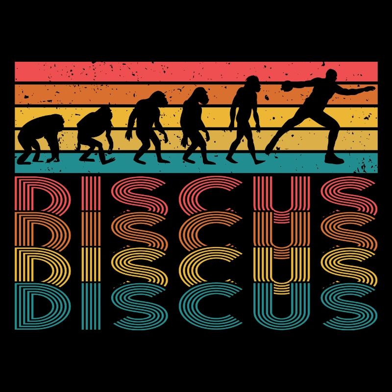 Discus Athlete Vintage Retro Discus Thrower