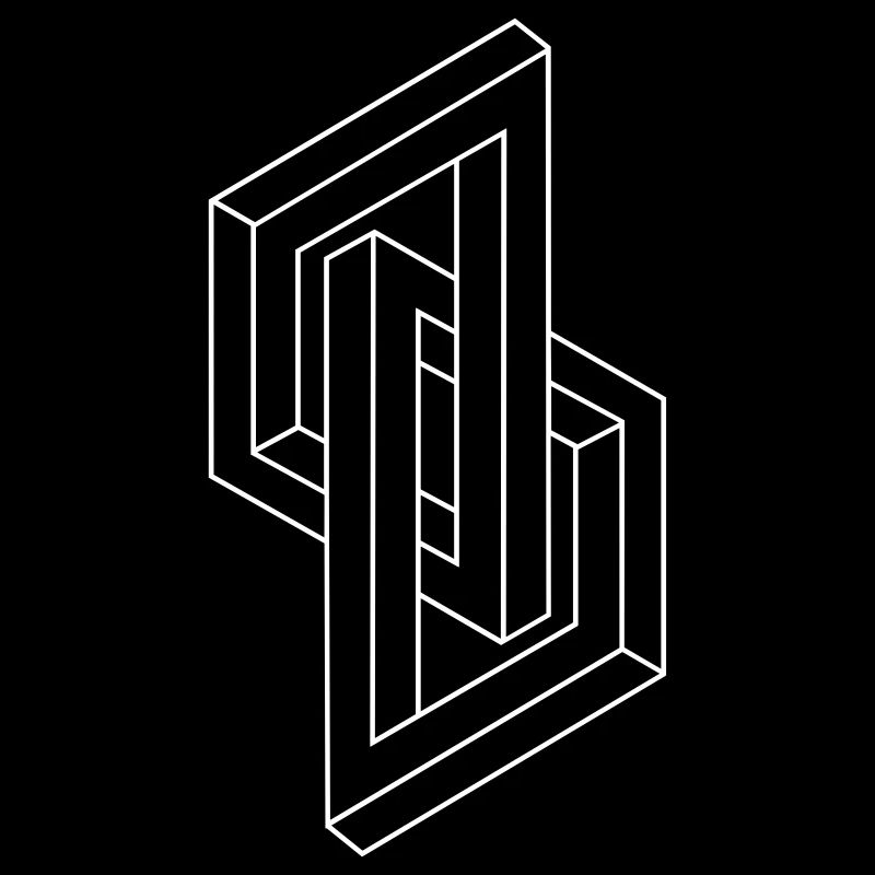 Optical Illusion - Impossible figure - Geometry