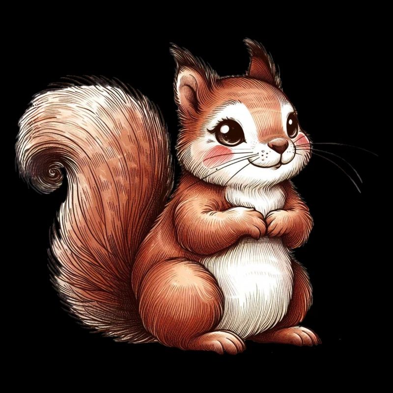 Süßes Eichhörnchen