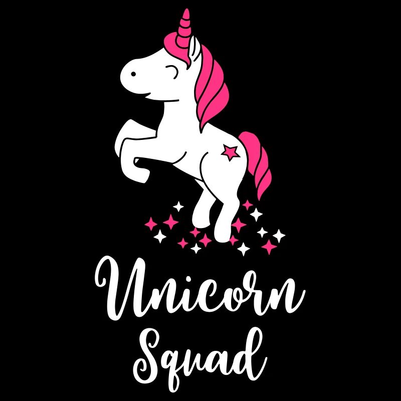 Unicorn Squad - Team Einhorn - Glitzer - Geschenk