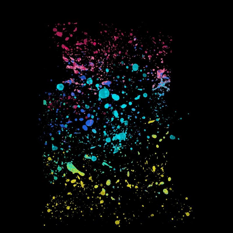 œuvre d’art, points colorés, art, peinture, abstrait