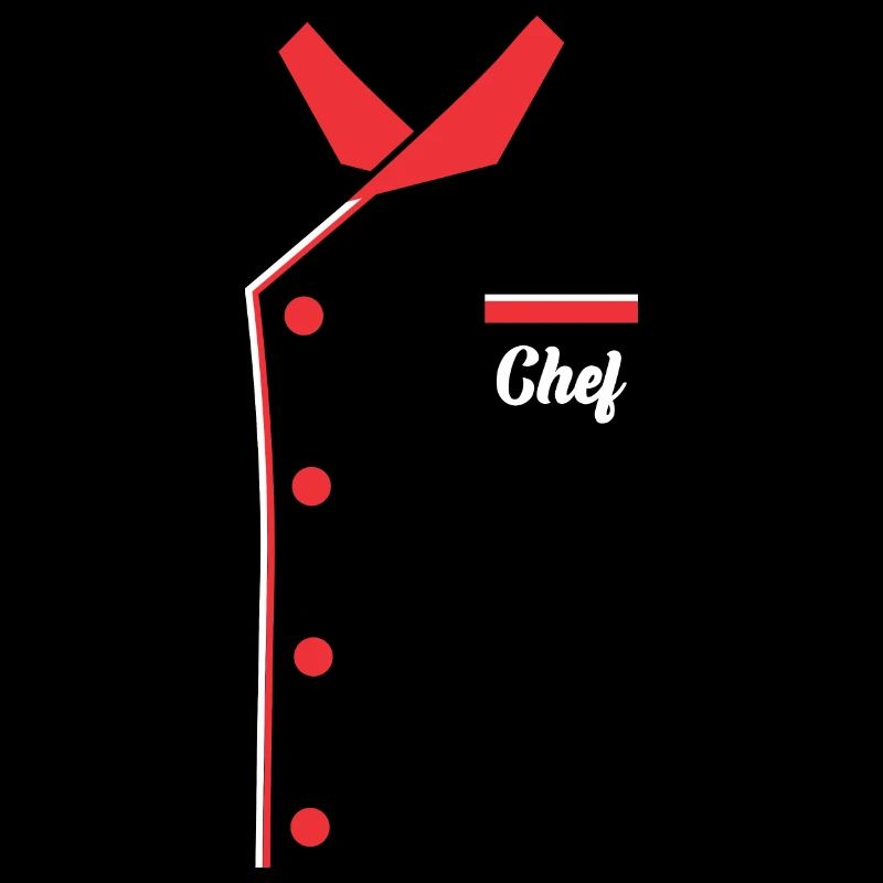 Der Chef beim essen oder in der Küche