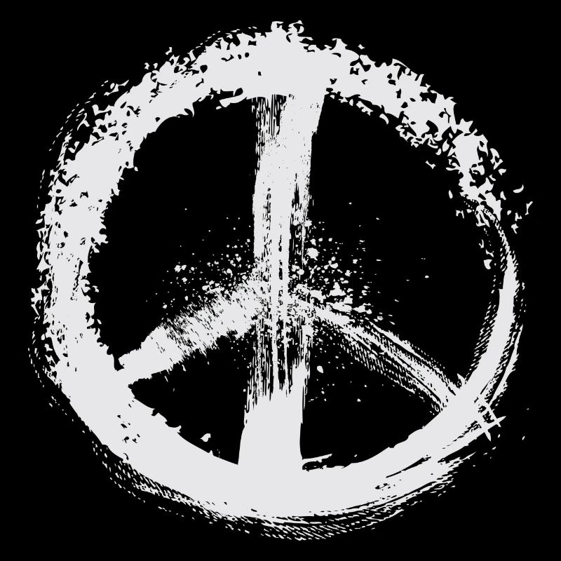 Peace symbol white
