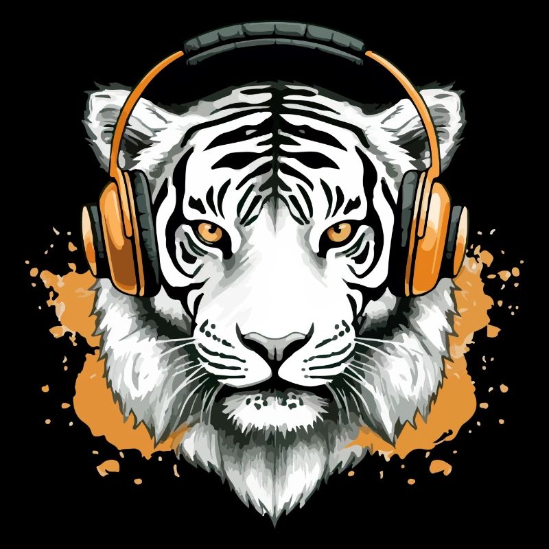 Chark the audiophile tiger