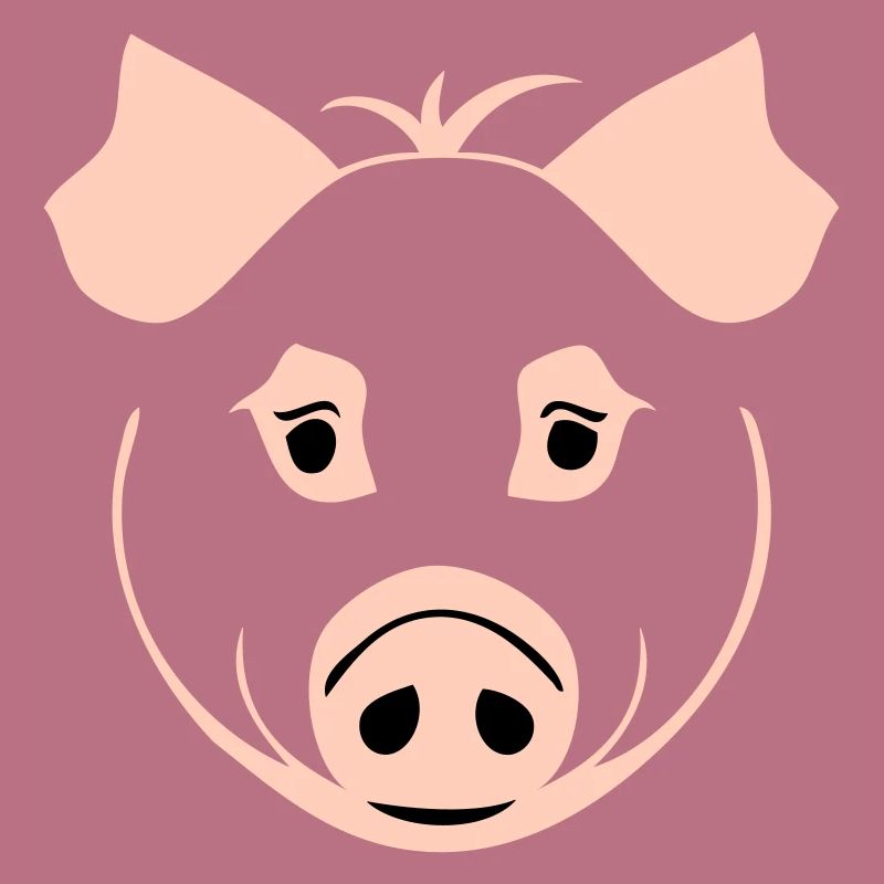 Cochon dans le style comique
