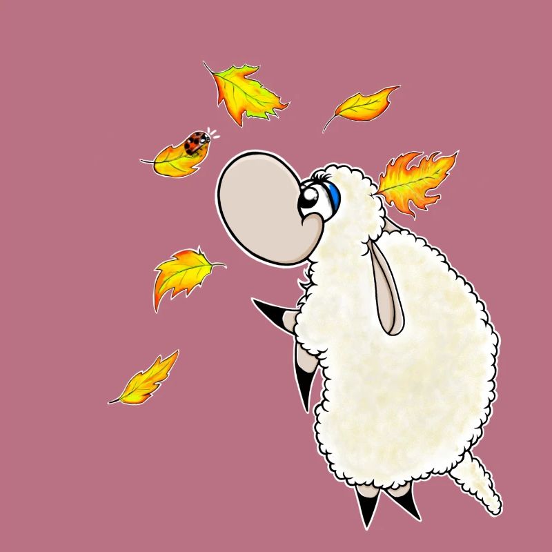 Wolly Sheepling Autumn Leaf Fall