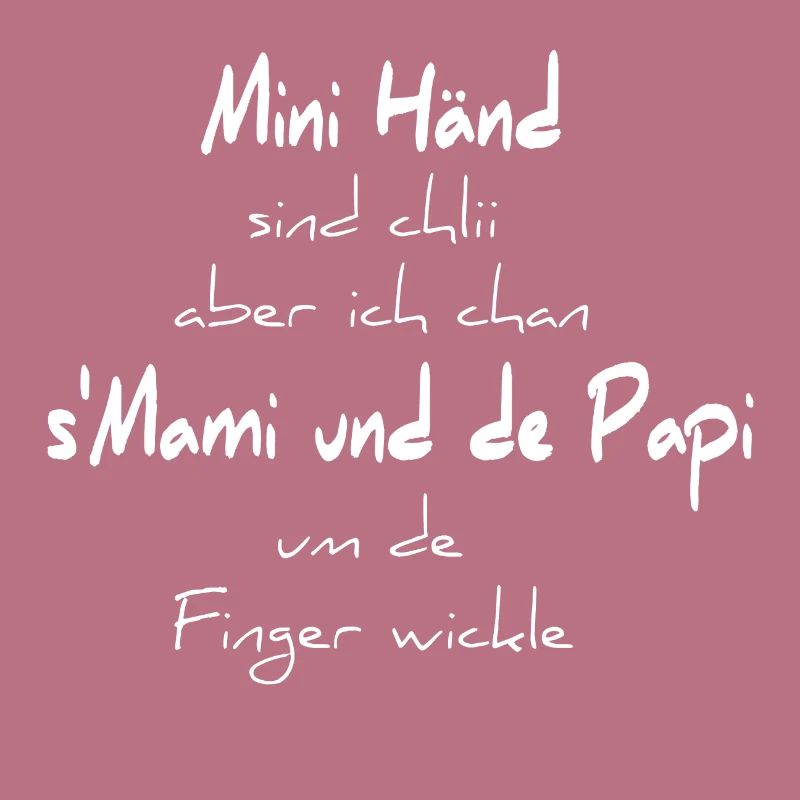 Schweizer Mami und Papi Babyspruch zur Geburt