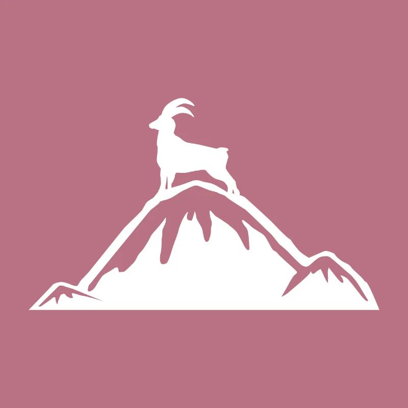Alpen Steinbock Bergsteigen Geschenkidee