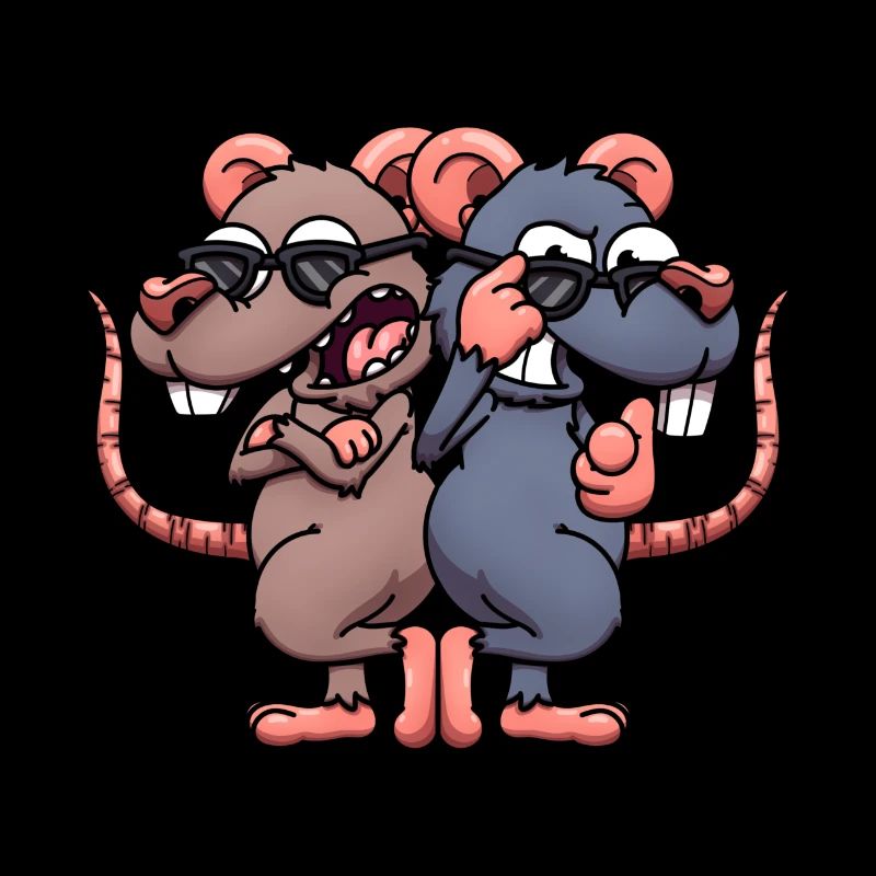 Cool Rats With Sunglasses