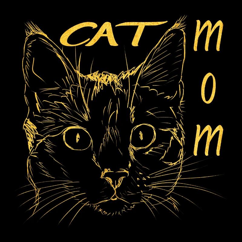 Maman chat - Mère chat - Tête de chat