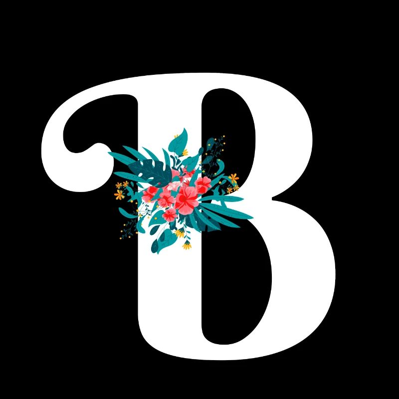 letter B flowered