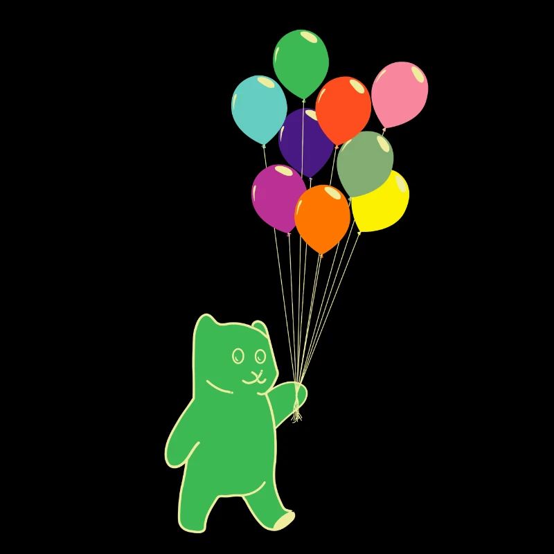 Geburtstag Gummibärchen Luftballons Kind Geschenk