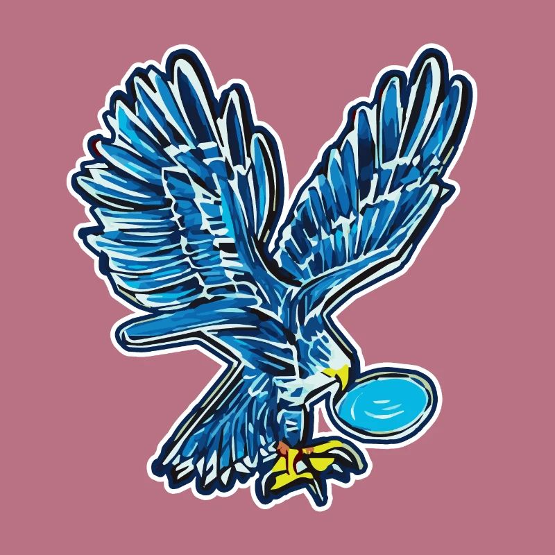 Iconic eagle in comic style - AI Art