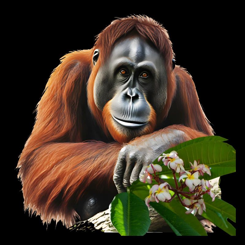 Orangutans often live only in captivity