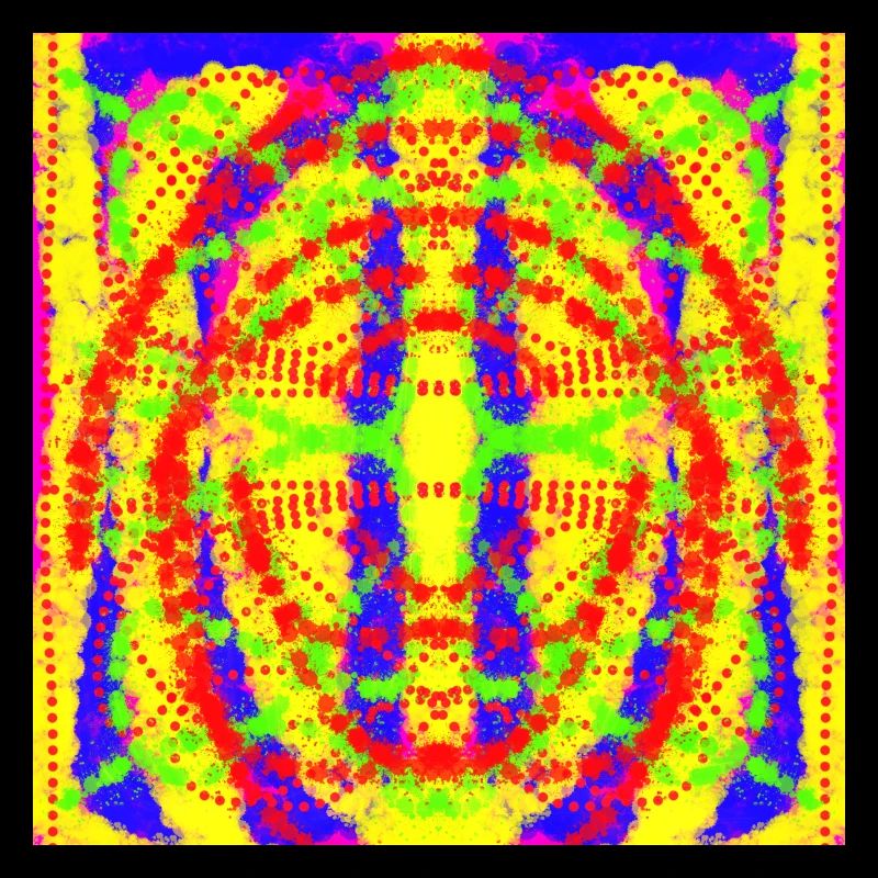 Design abstrait jaune et bleu