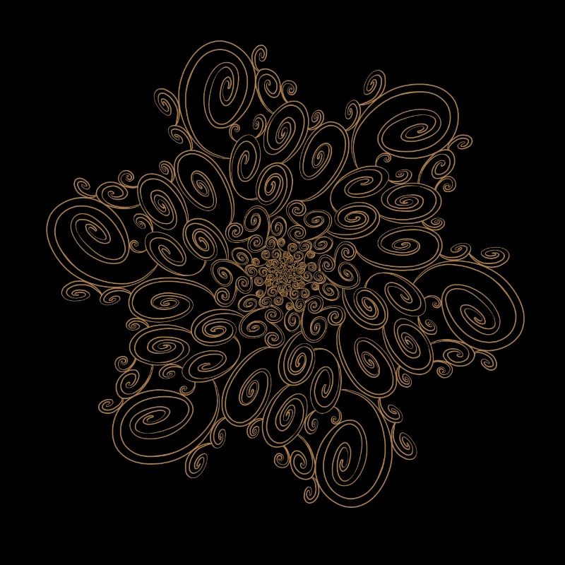 Sun in volutes