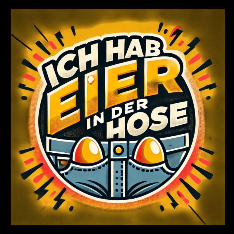 Spruch Ich hab Eier in der Hose