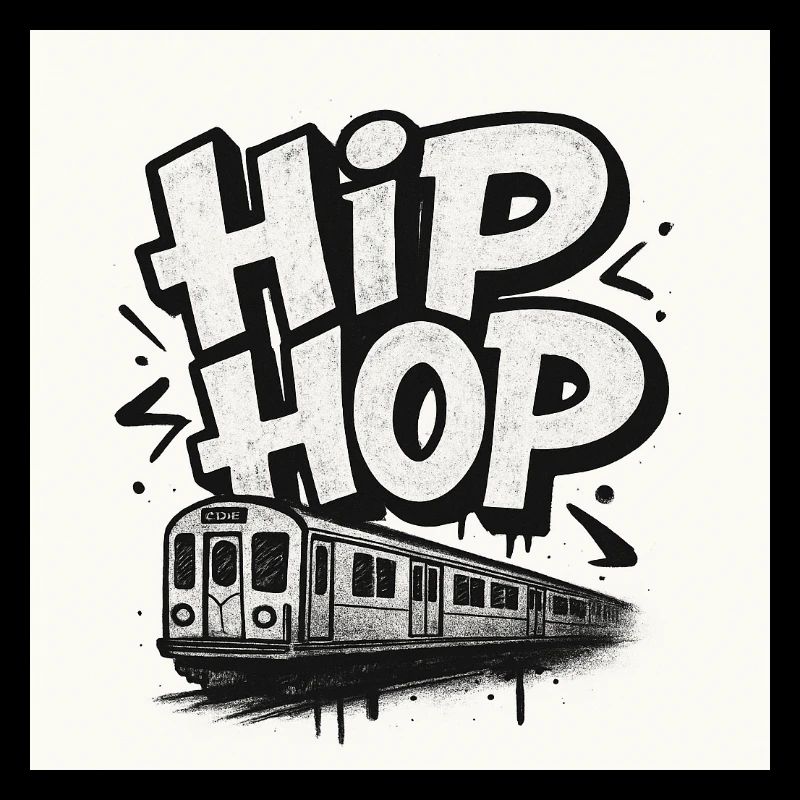 Lettrage HipHop avec train