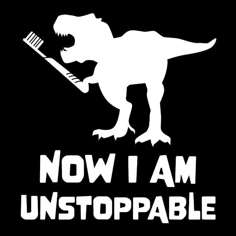 Dino avec brosse à dents T-Rex Funny Unstoppable