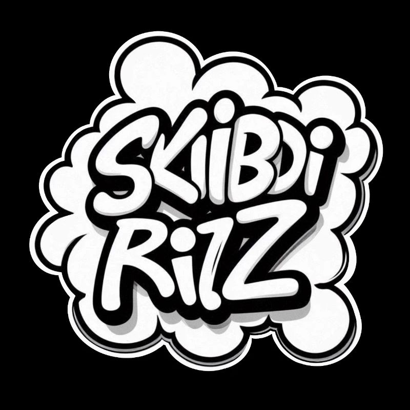 Skibidi Ritz Logo – Gen Alpha Slang Inspired