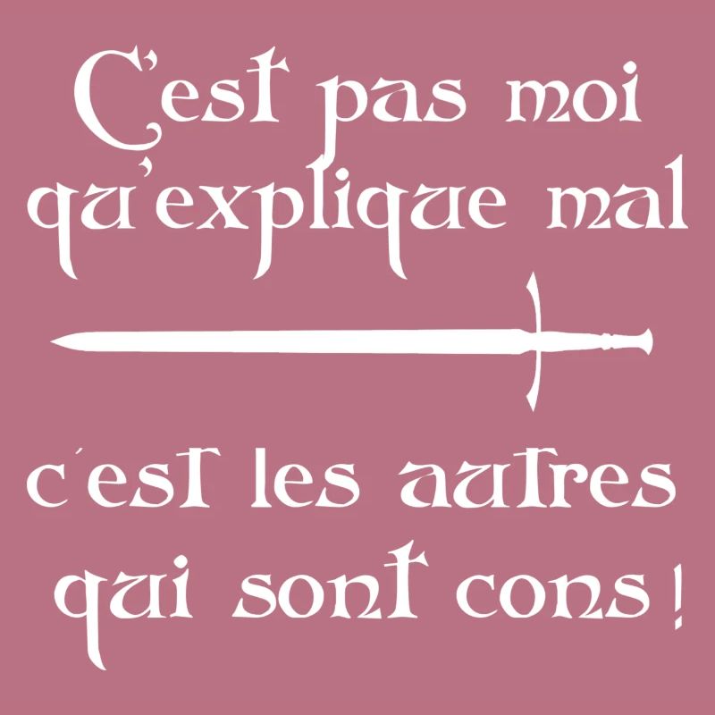 C'est pas moi qui explique mal…