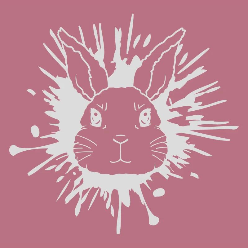 Éclaboussures de lapin éclaboussures de couleur