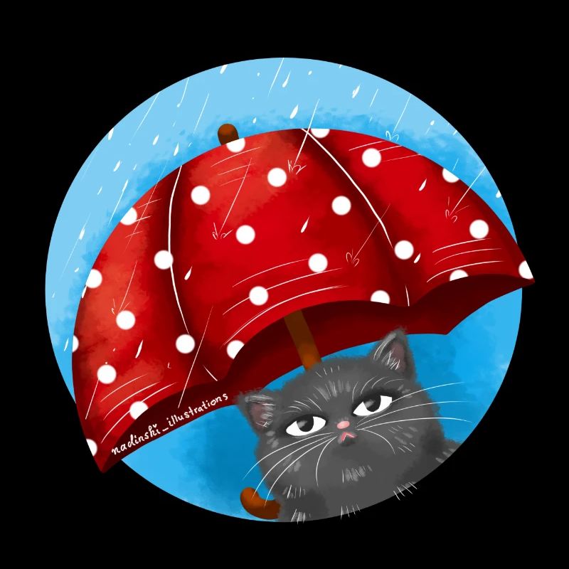 Chat de jour de pluie