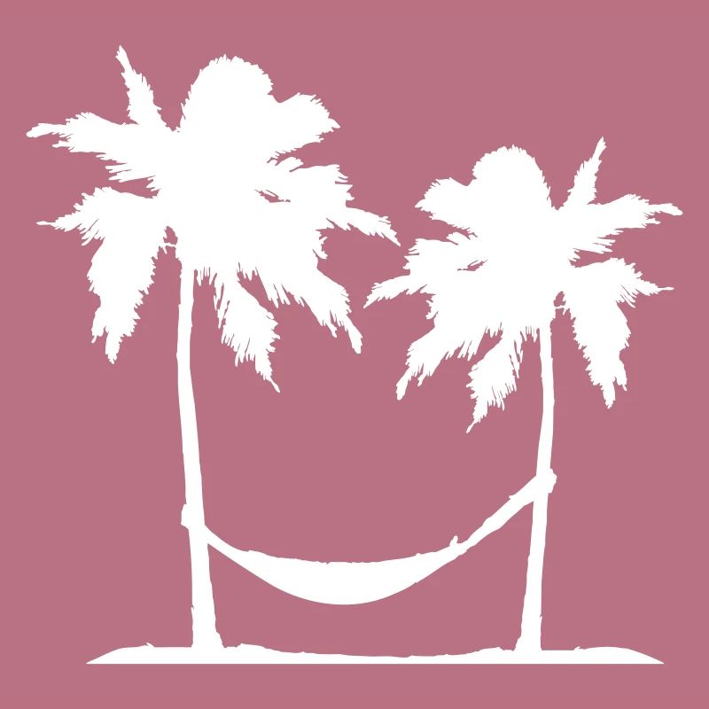 Hammock Under 2 Palm Trees Recreation Beach Sleeping