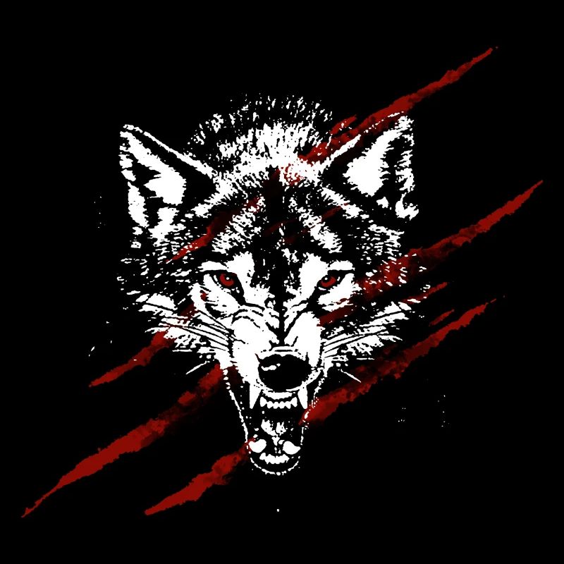 Angry wolf