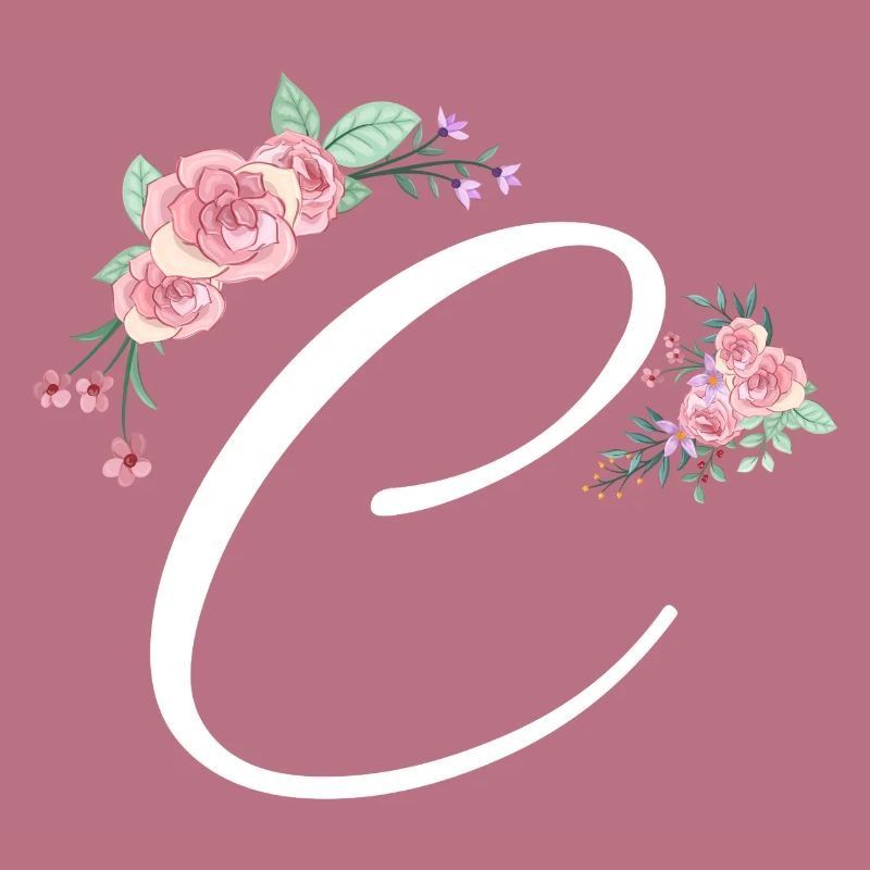 Buchstabe c Blumen