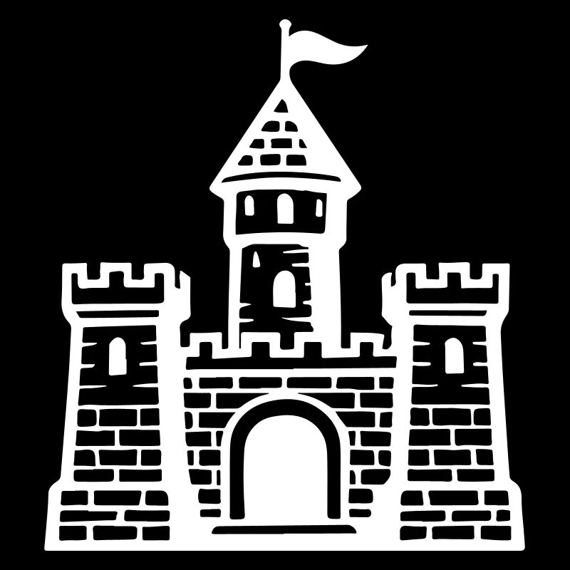Symbole du château mur de pierre