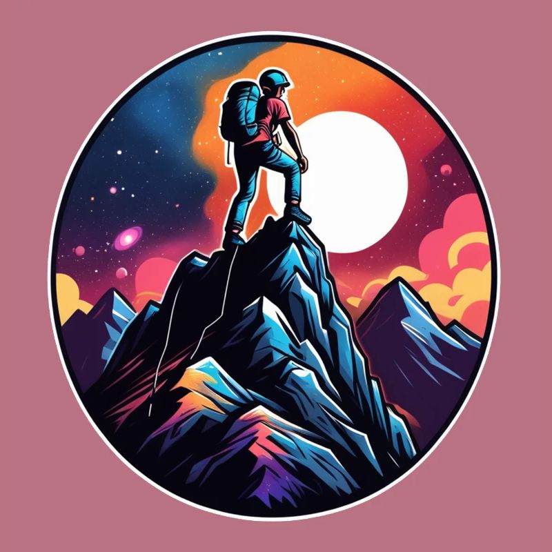 Climbing - Moon - Space