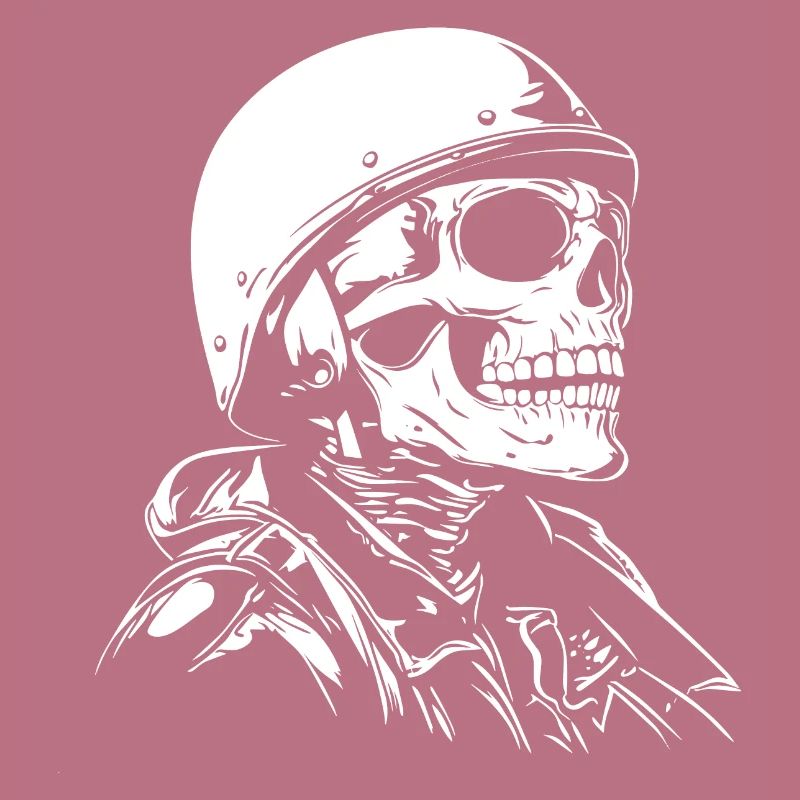 Biker Skull Motorcycle Gift