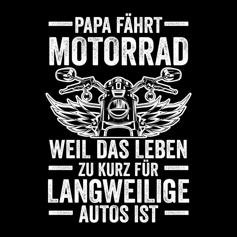 Papa Motorrad Vater Motorradfahrer