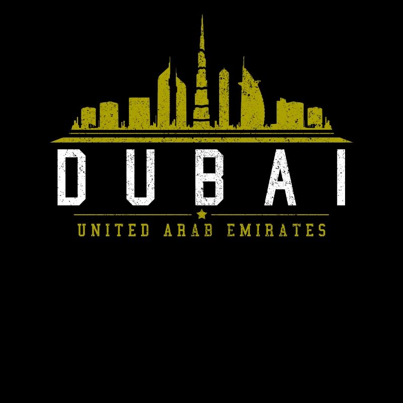 Souvenir de la ligne d’horizon des Émirats arabes unis de Dubaï