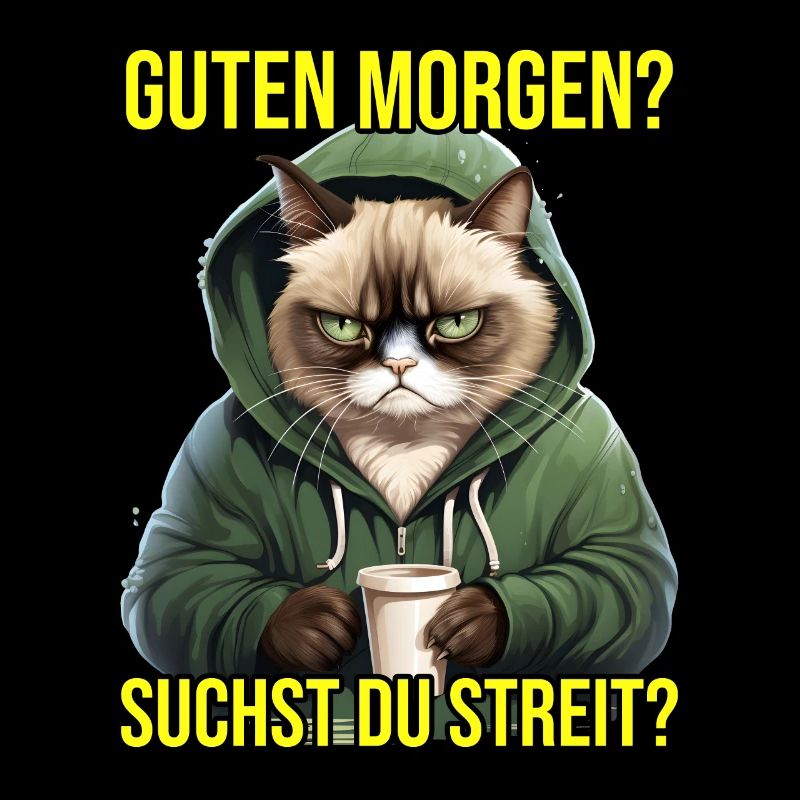Guten Morgen Katzen Spruch Morgenmuffel