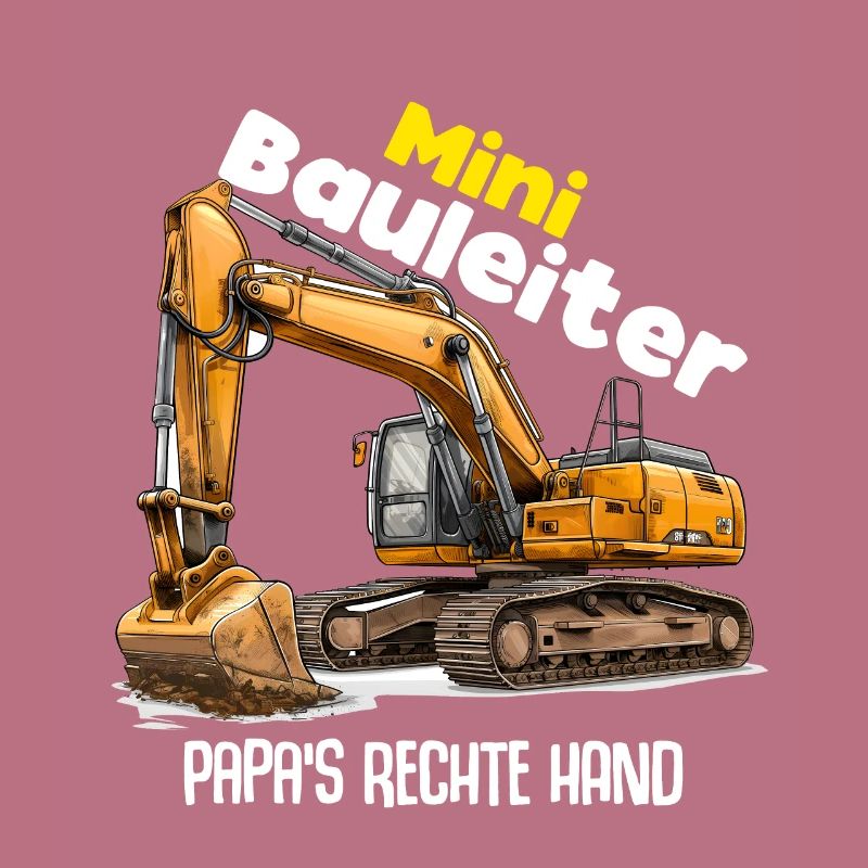 Bauleiter Bauherr Bagger Kinder Lustig