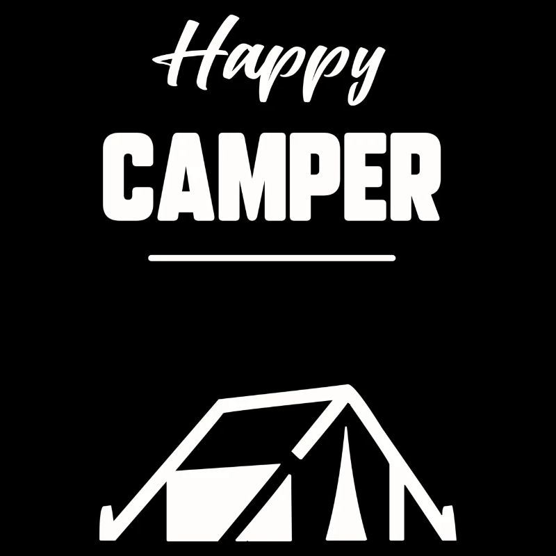 Glücklicher Camper