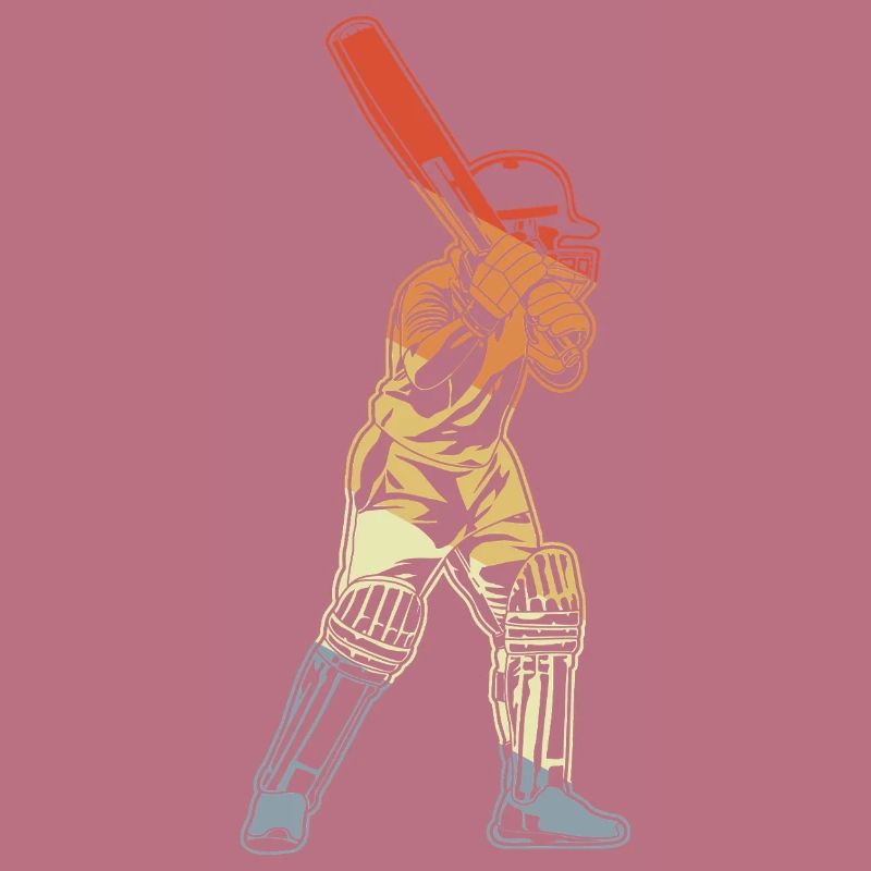 Retro Cricket Batter