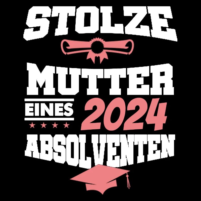 Absolvent Student Sponsion Graduate stolze Mutter