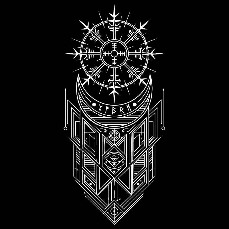 Vegvisir Runes Compass - Vikings Celtes germanique