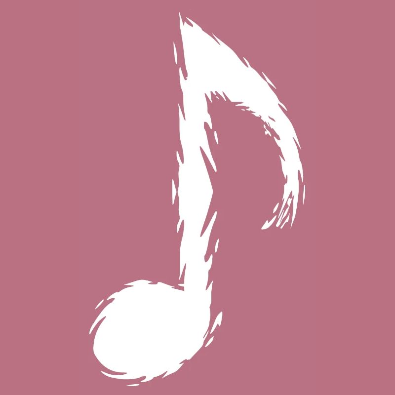 Musiknote Bürste Design Modern Vektor Weiß