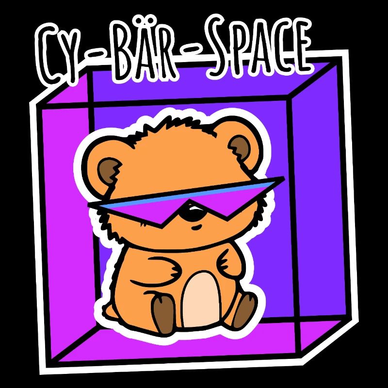 The little bear is in cyberspace!