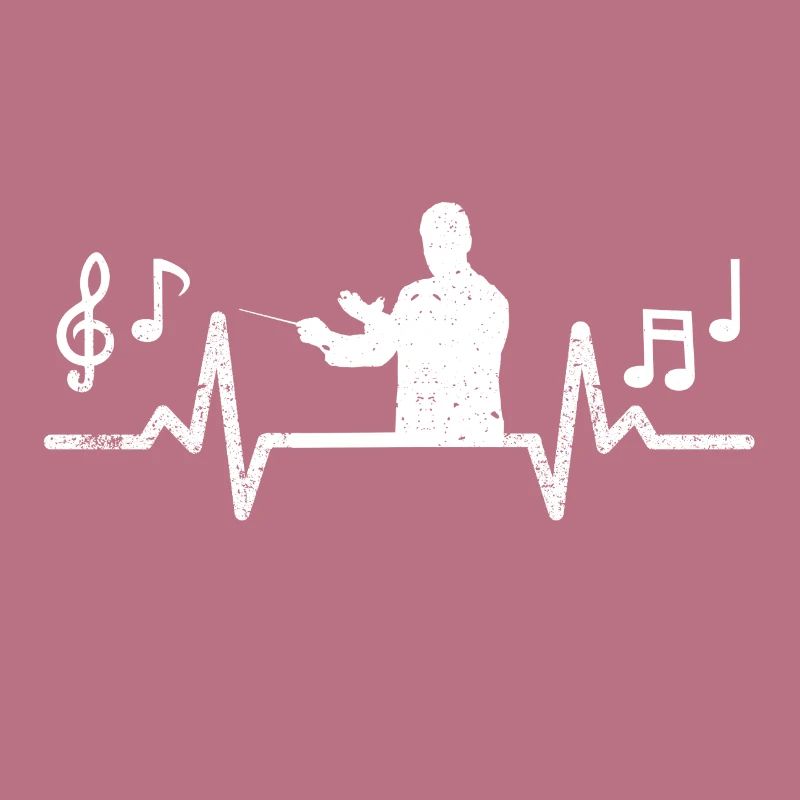 Dirigent Herzschlag Musiker Geschenkidee