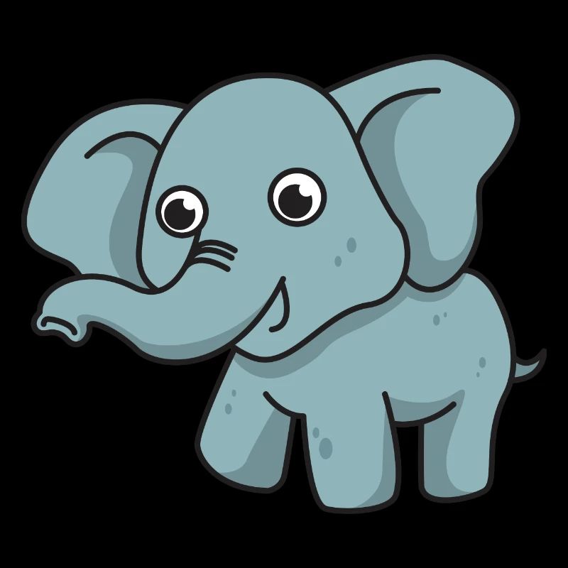 Elephant cartoon gift animal child proboscis cute